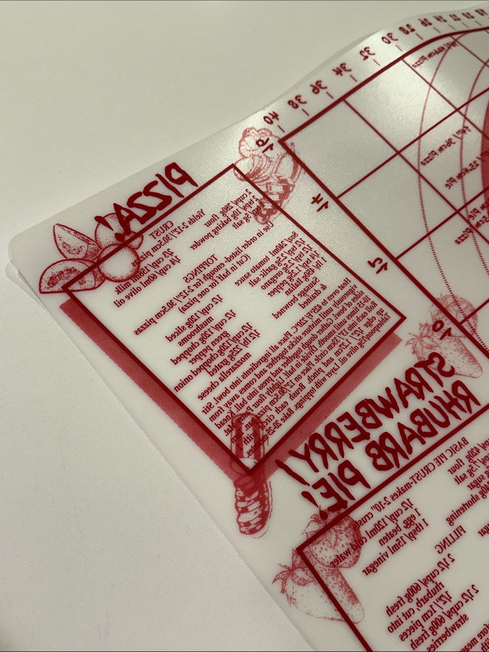 Plastic Pastry Mat for Doughs/Pies/Pastry Crusts